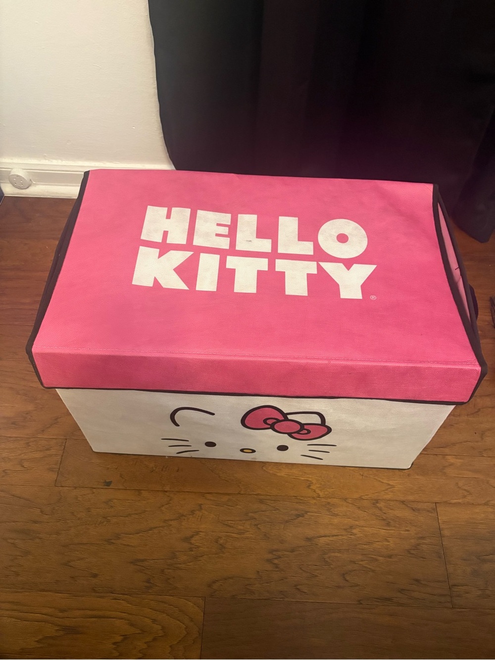 Hello Kitty Hot Pink & White Foldable Storage Bin